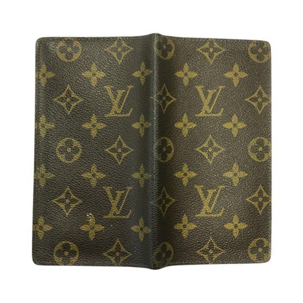 LOUIS VUITTON Louis Vuitton Monogram Porte Carte Credit Long Wallet Men's Brown - Picture 3 of 9